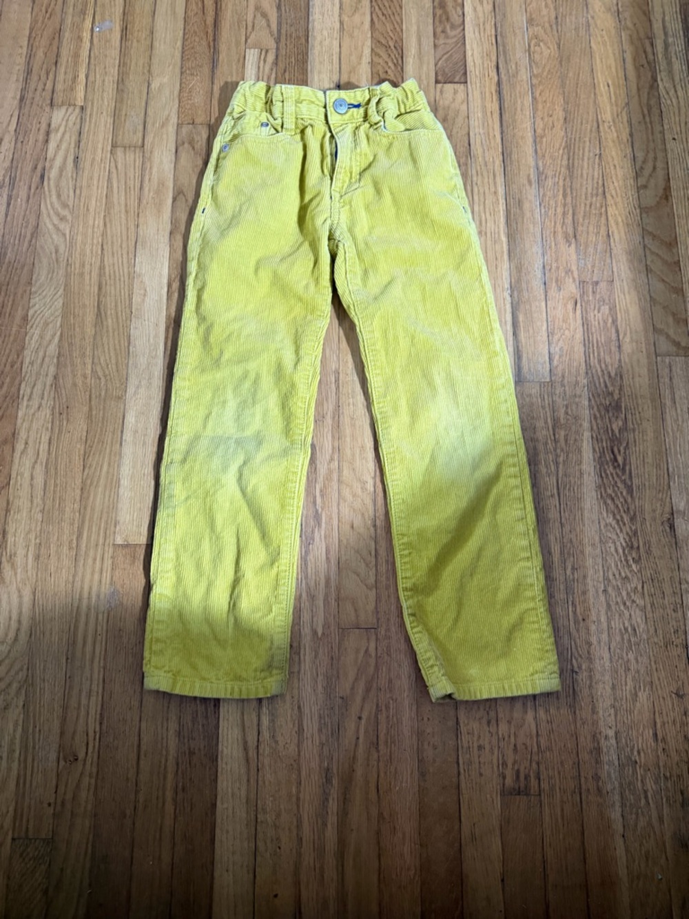 Boden 6Y Yellow Corduroy Trousers